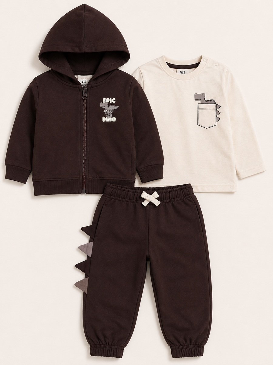 Baby Boys 3-Piece Set Hoodie, Top and Joggers