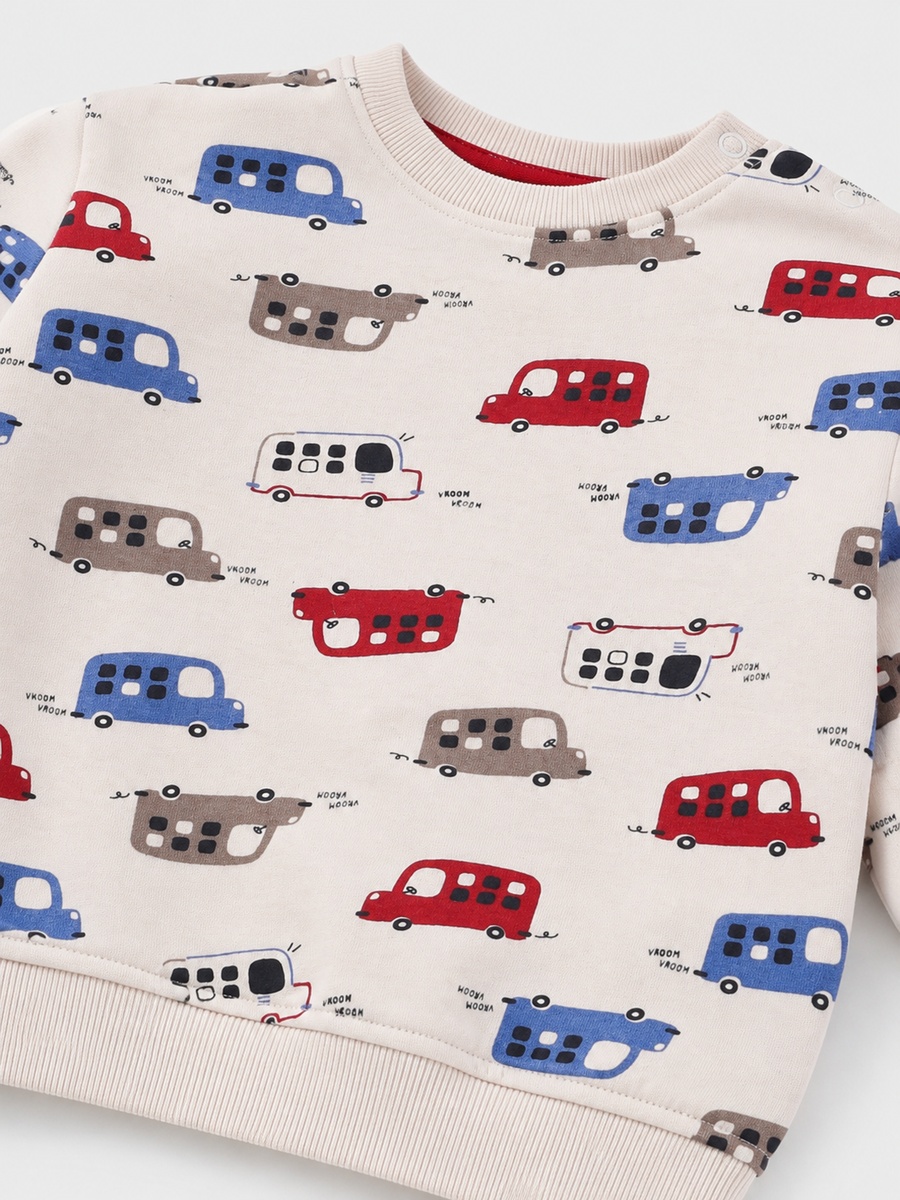 Baby Boys All-Over Print Sweatshirt and Joggers Set