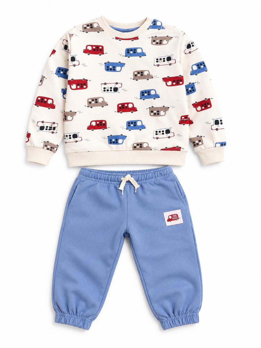 Baby Boys Printed Sweatshirt and Joggers Set