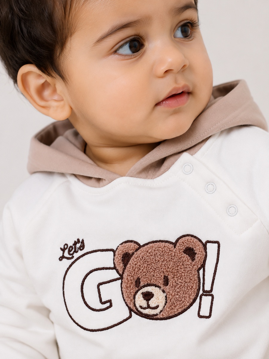 Baby Boys Bear Hoodie and Joggers Set