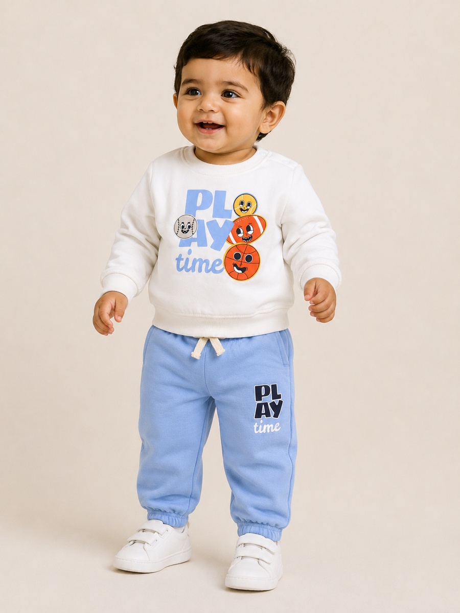 Baby Boys Graphic Sweatshirt and Joggers Set
