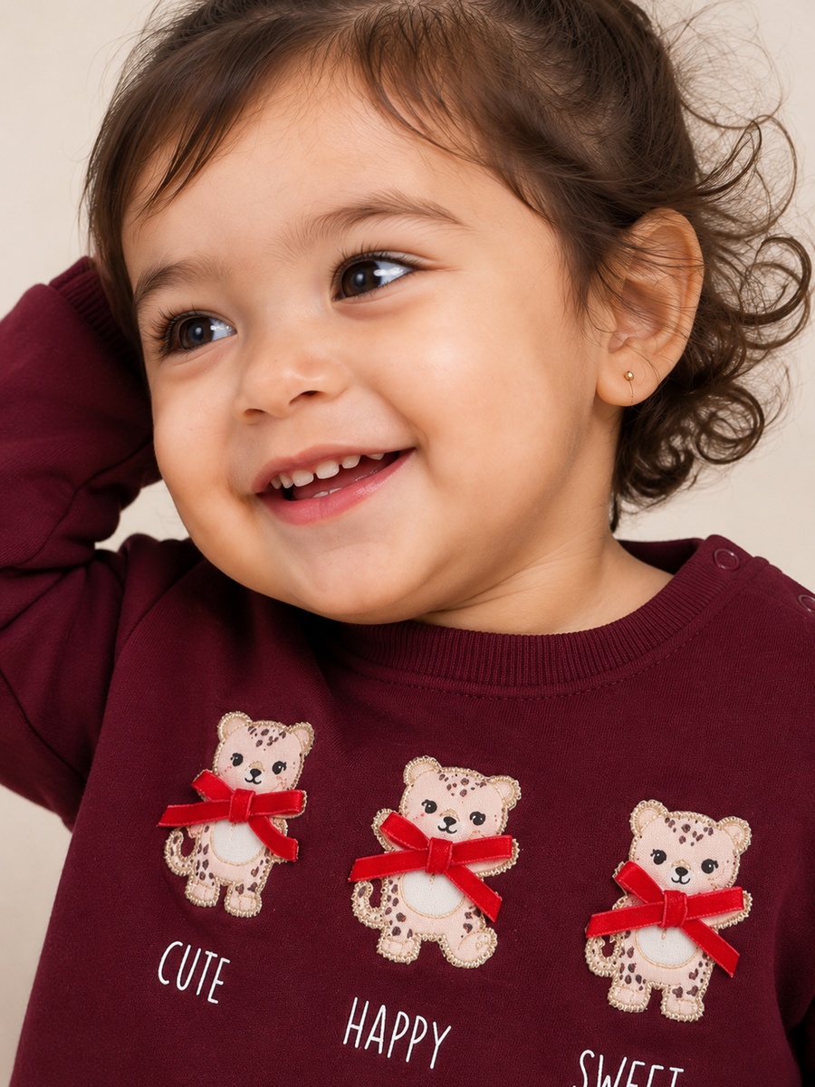Baby Girls Graphic Sweatshirt and Joggers Set