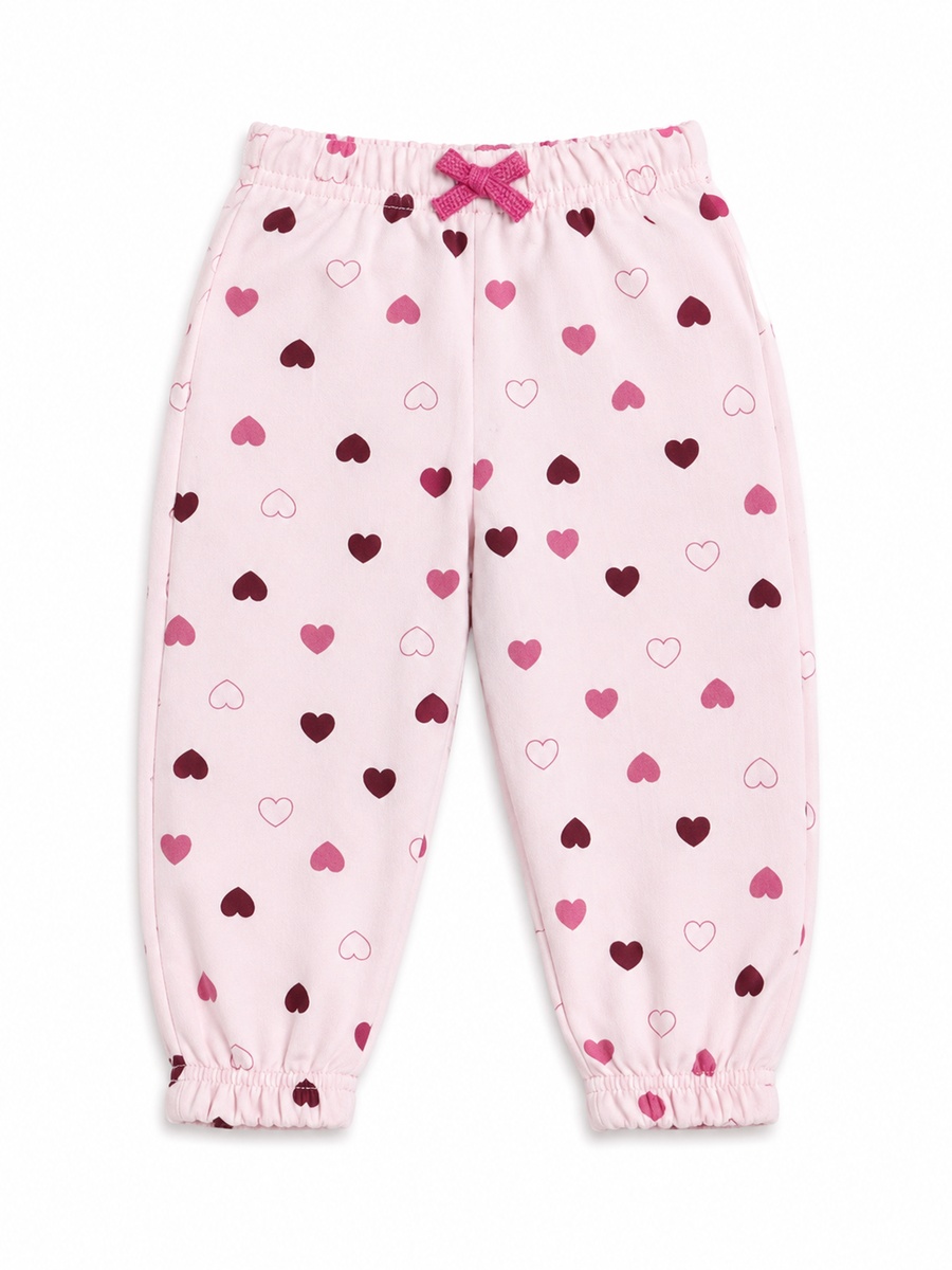 Baby Girls Graphic Sweatshirt and Printed Joggers Set