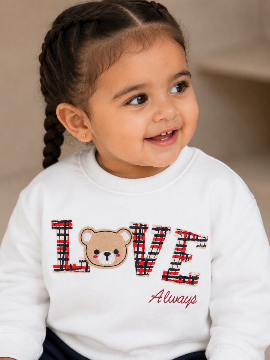 Girls Graphic Sweatshirt and Joggers Set