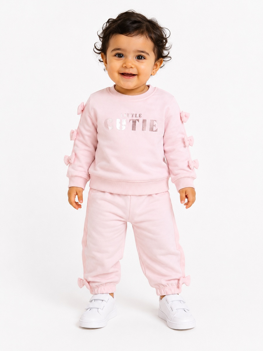 Girls Graphic Sweatshirt and Joggers Set