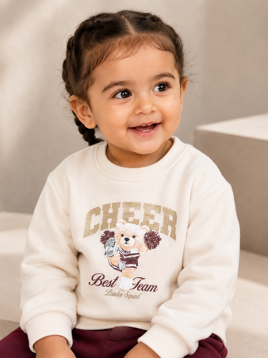 Girls Graphic Sweatshirt and Joggers Set
