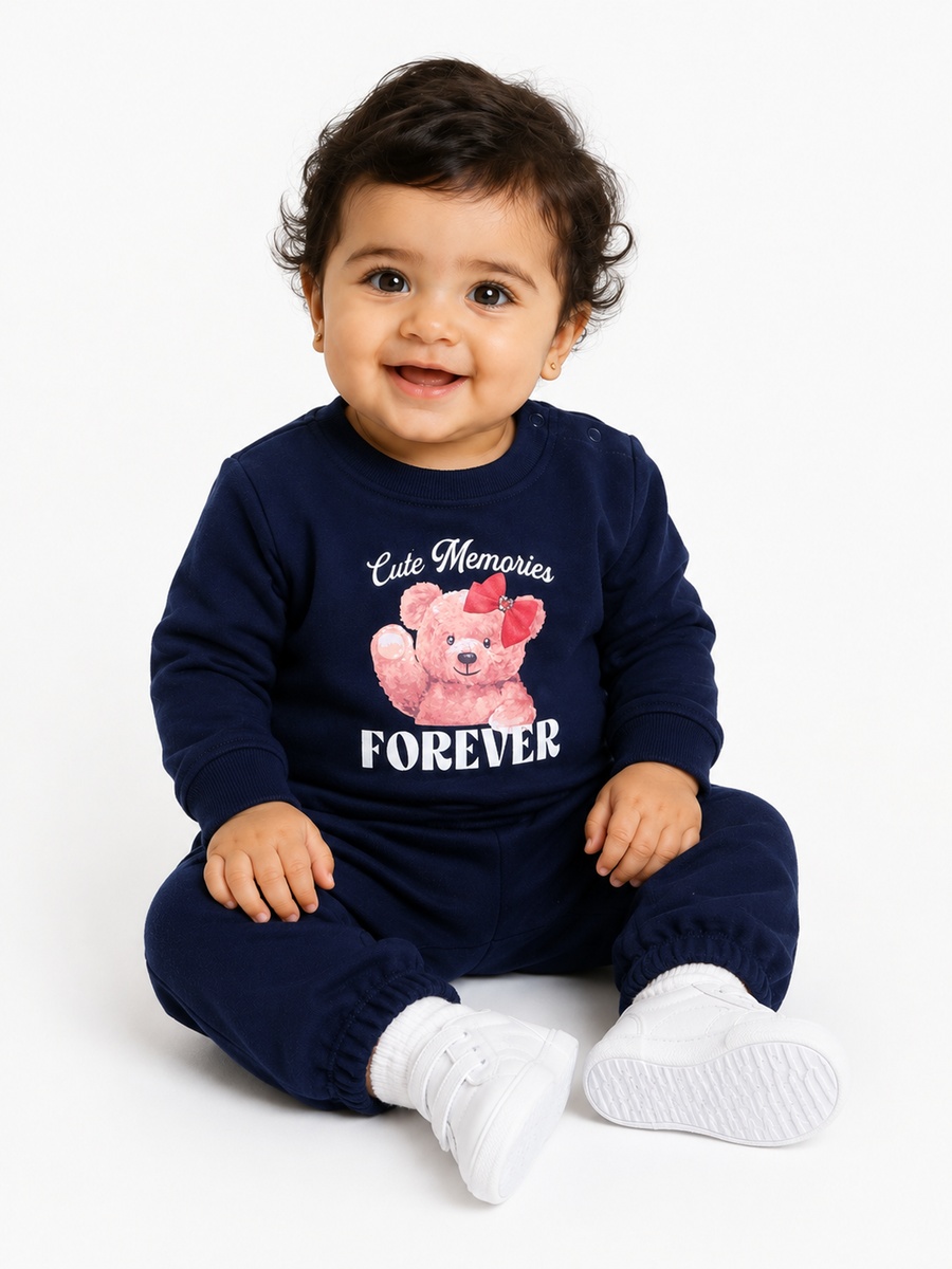 Girls Graphic Sweatshirt and Joggers Set