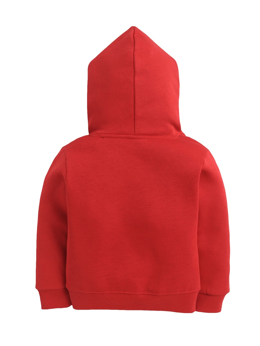 Boys Text Print Hoodie with Front Pocket