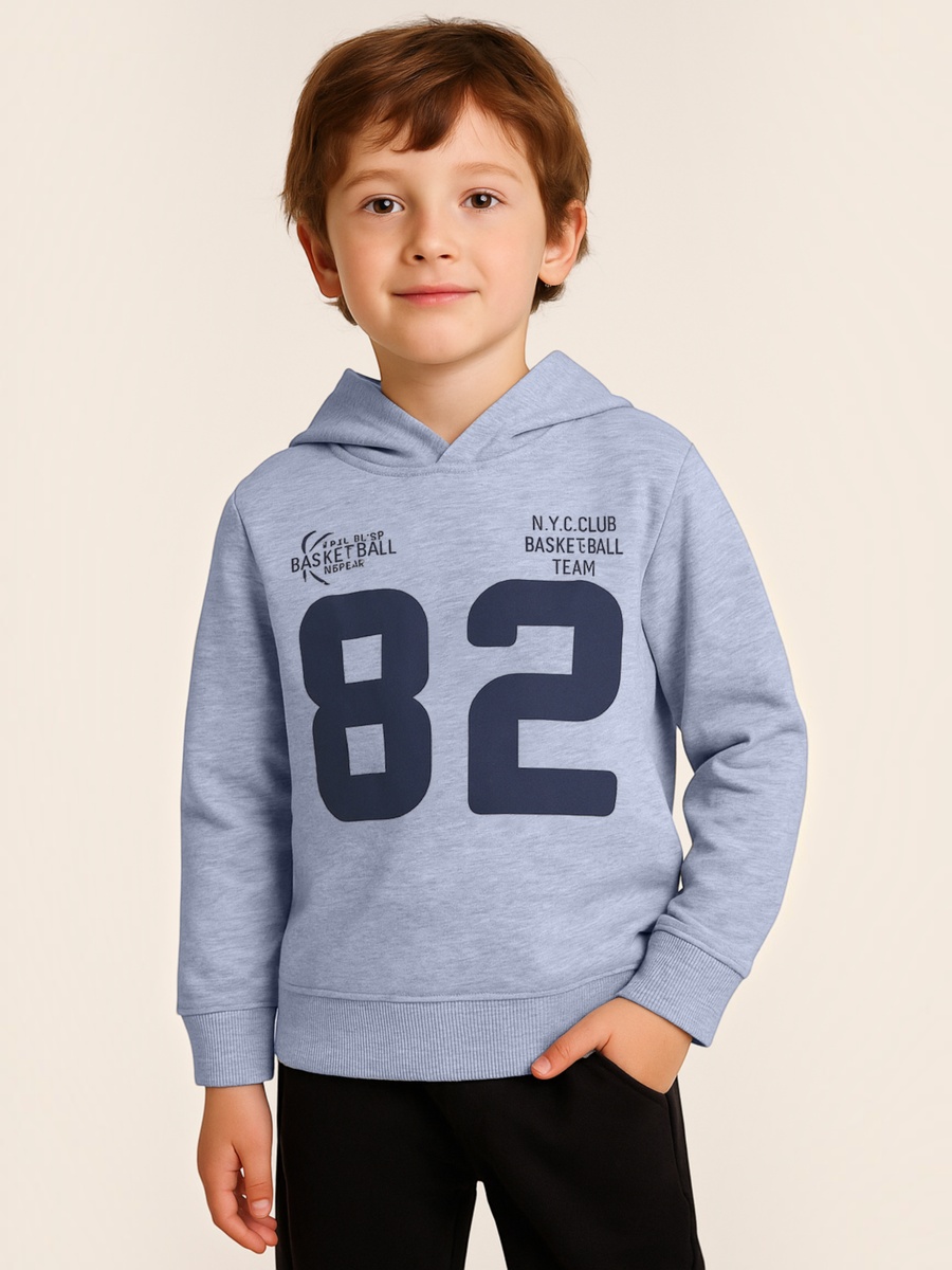 Boys Grey 82 NYC Club Graphic Hoodie
