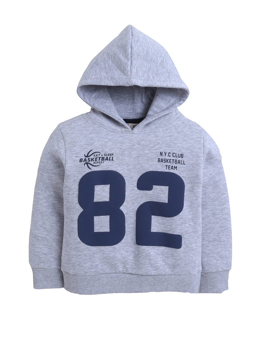 Boys Grey 82 NYC Club Graphic Hoodie