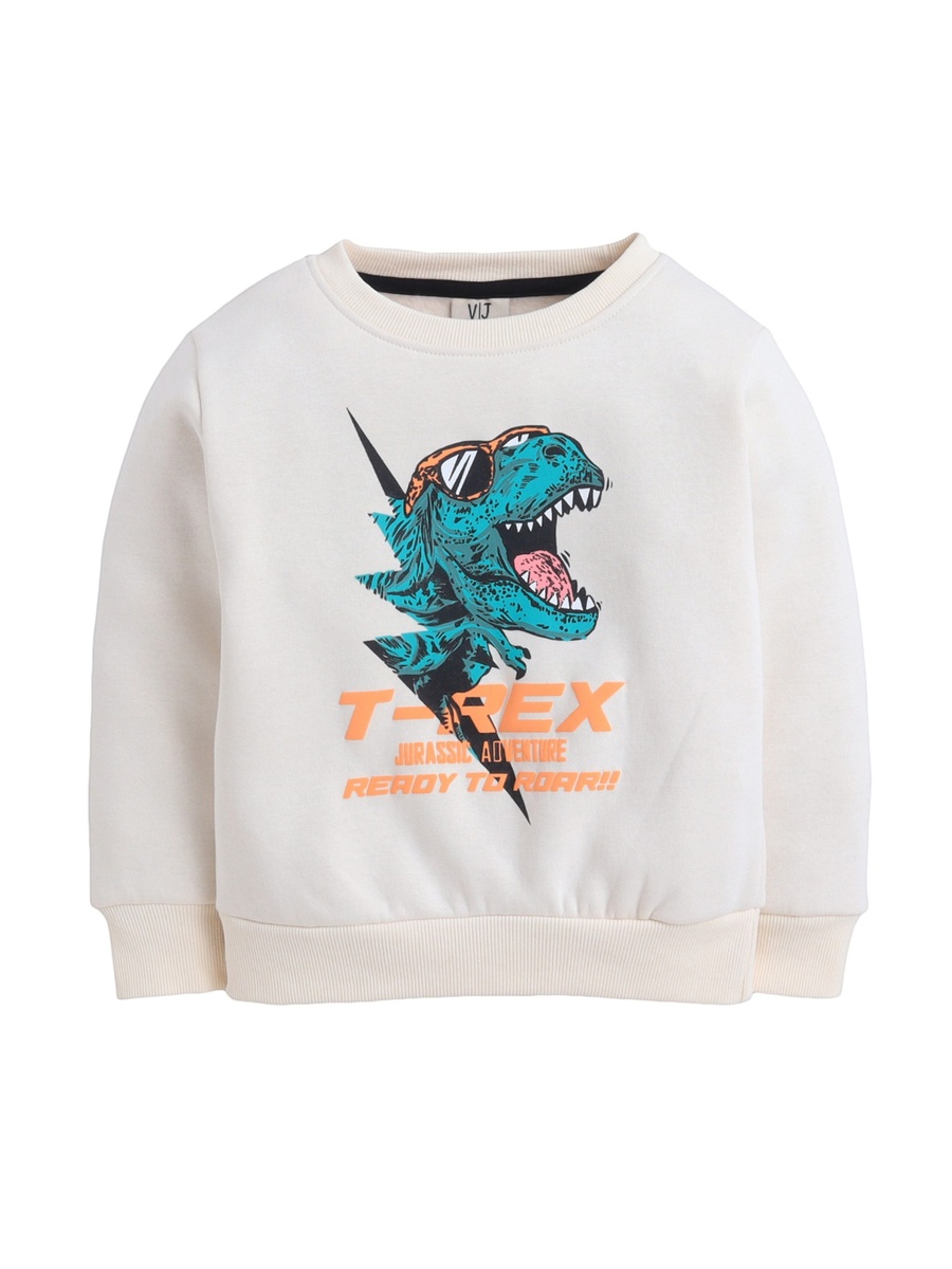 Boys Off-White T-REX Adventure Graphic Sweatshirt