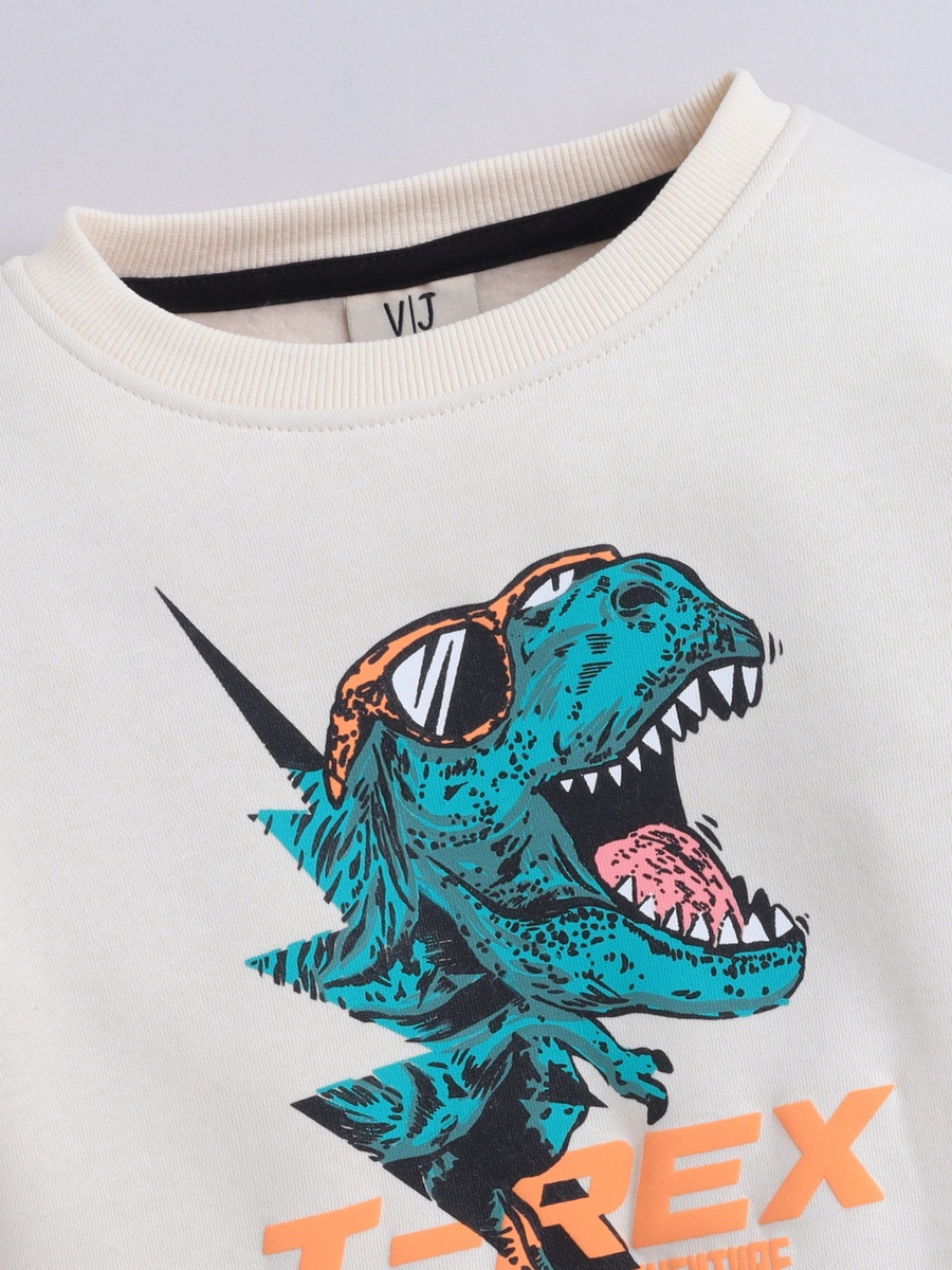Boys Off-White T-REX Adventure Graphic Sweatshirt
