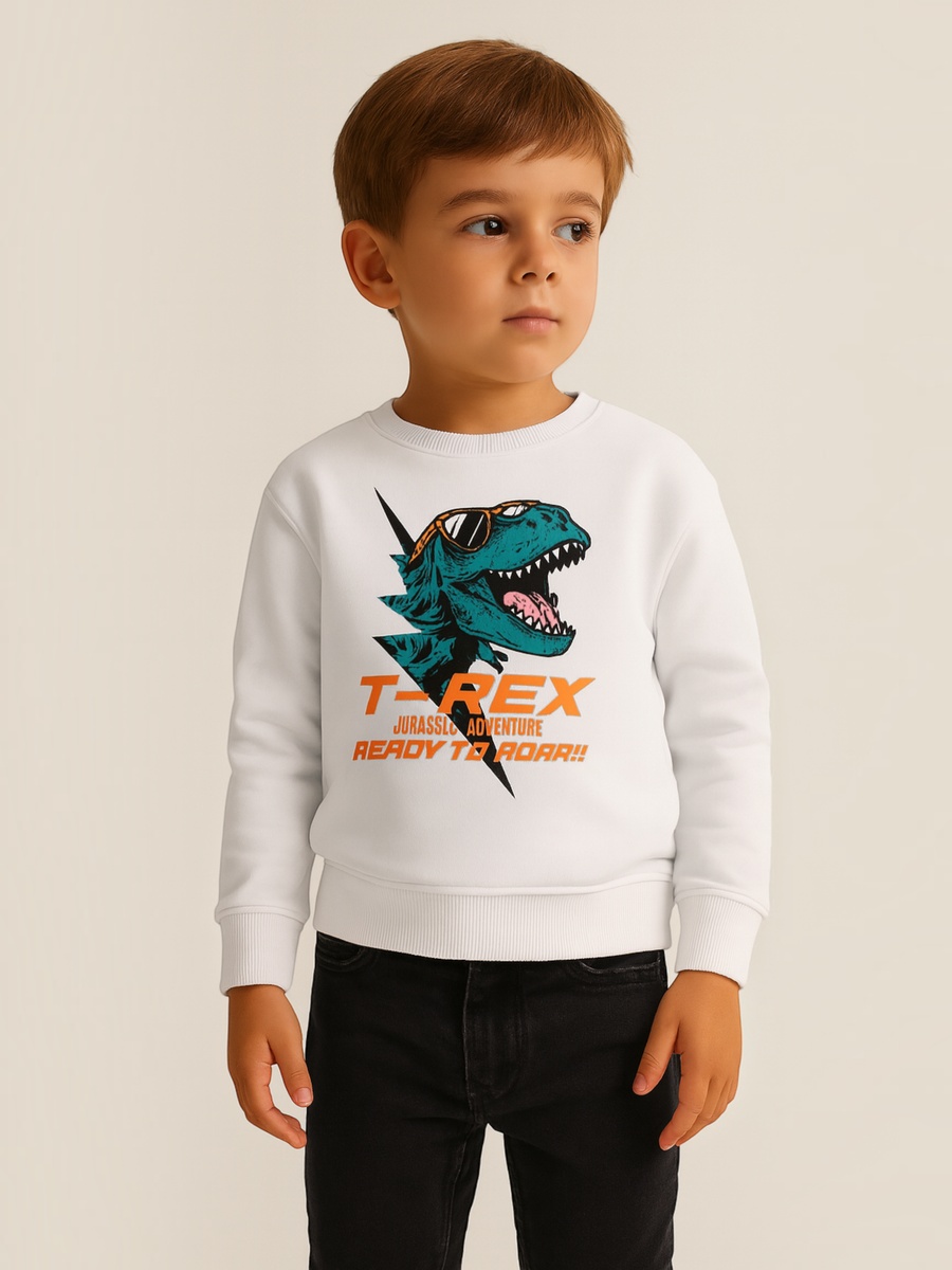 Boys Off-White T-REX Adventure Graphic Sweatshirt