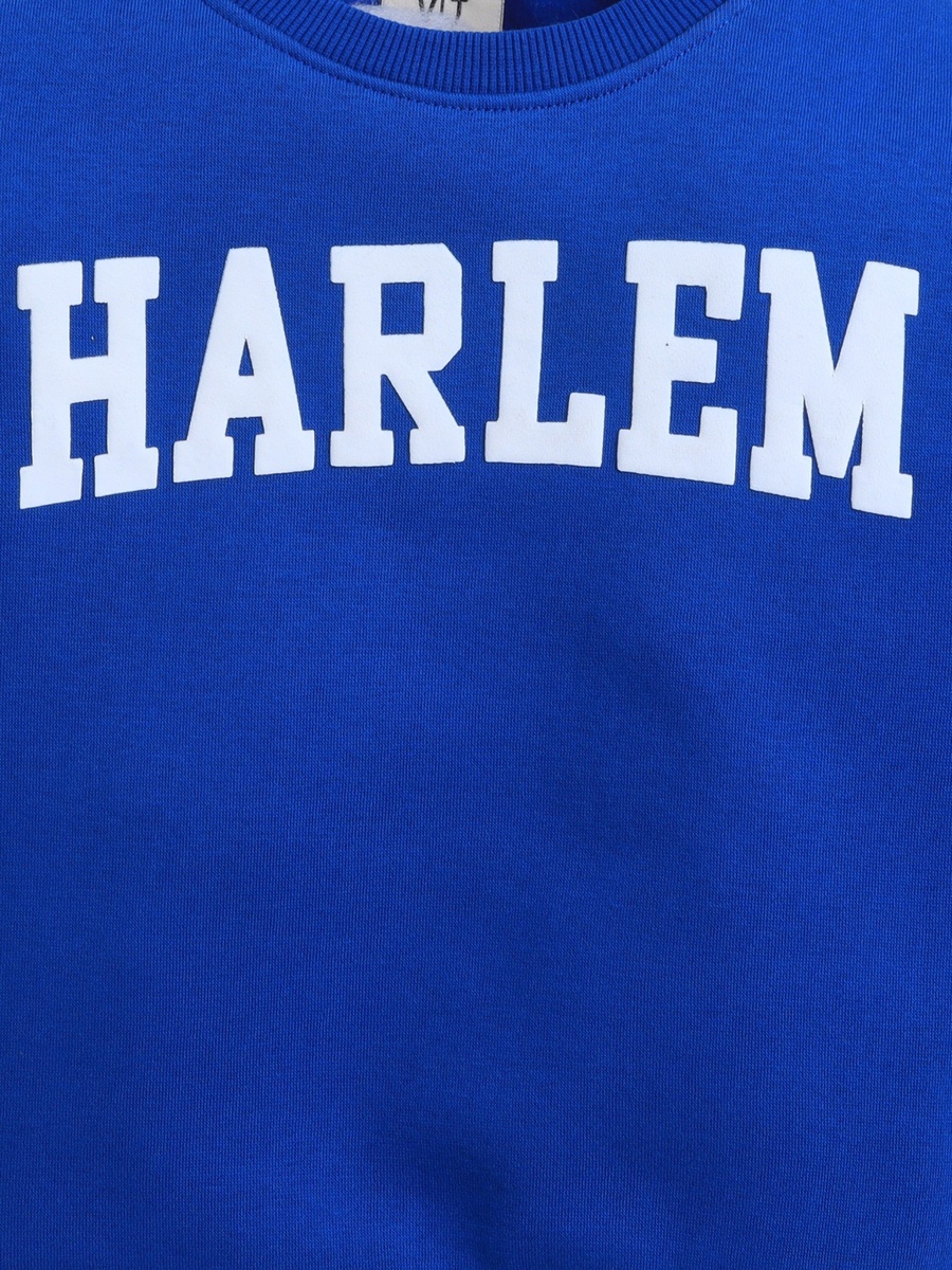 Boys Blue Text Print Sweatshirt