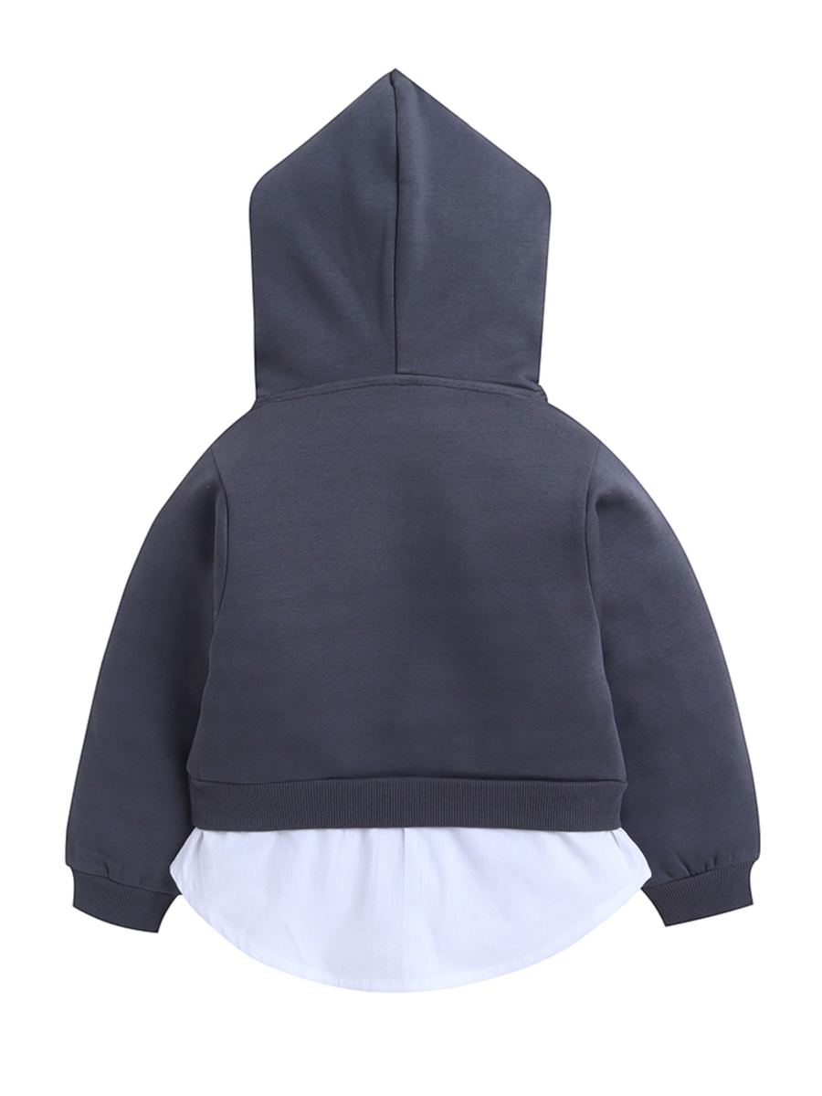 Girls Layered Weekends Fleece Hoodie