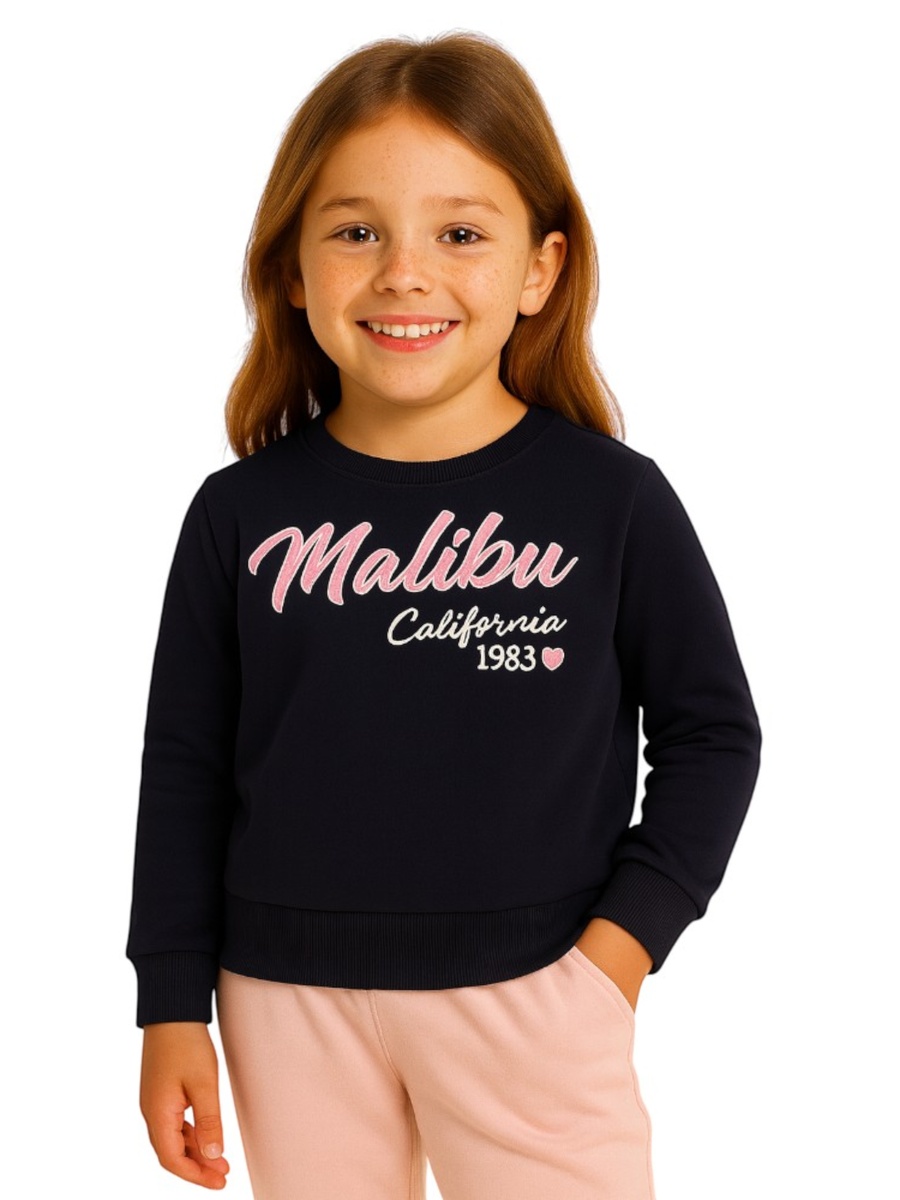 Girls Malibu California Print Sweatshirt
