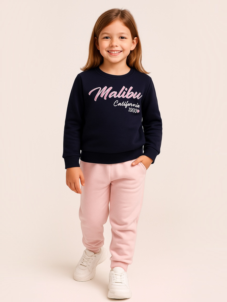 Girls Malibu California Print Sweatshirt
