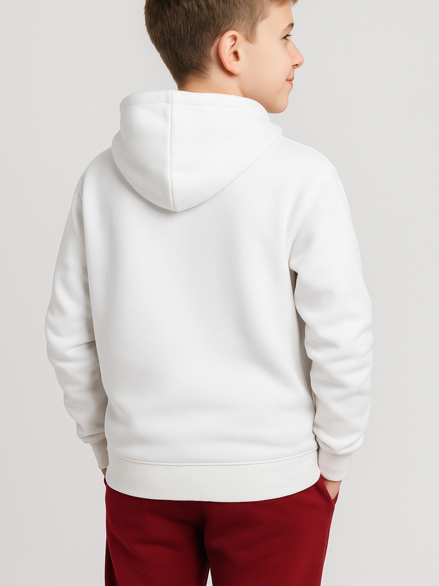 Boys Off-White FEAR-LESS Text Print Hoodie