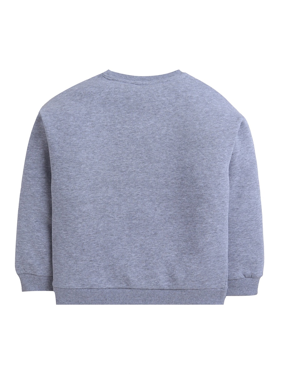 Boys Grey New York Printed Sweatshirt