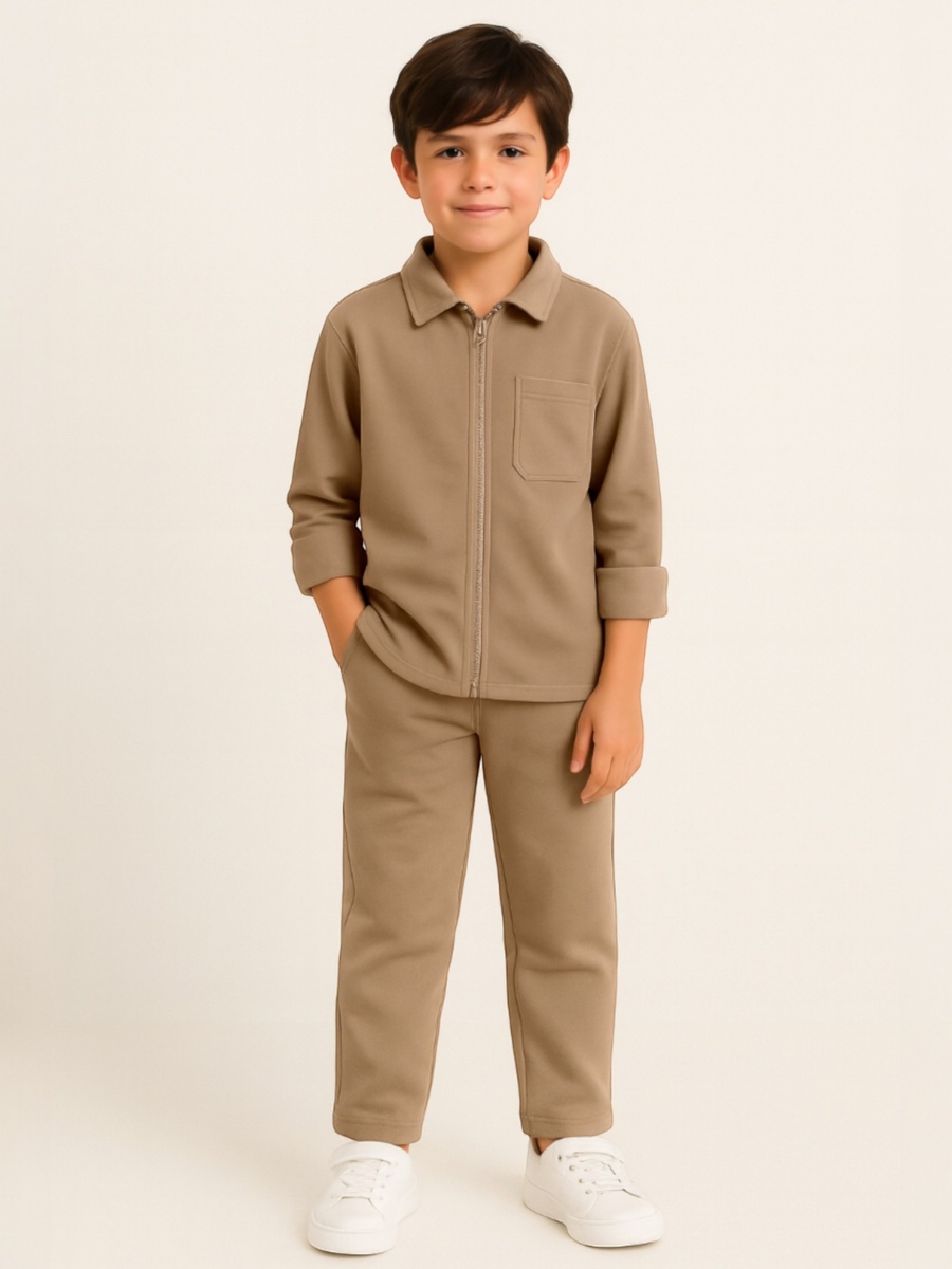 Boys Utility Zip Jacket and Joggers Set