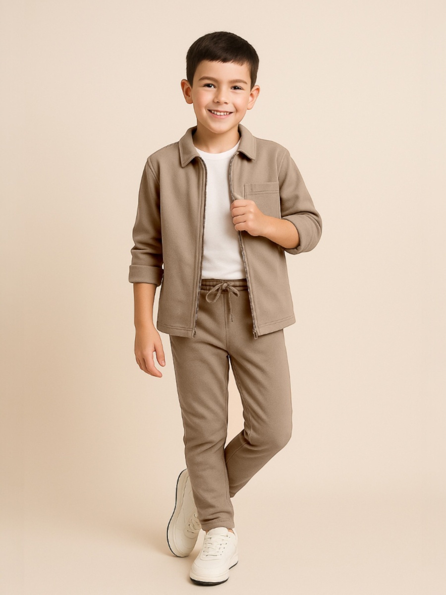 Boys Utility Zip Jacket and Joggers Set