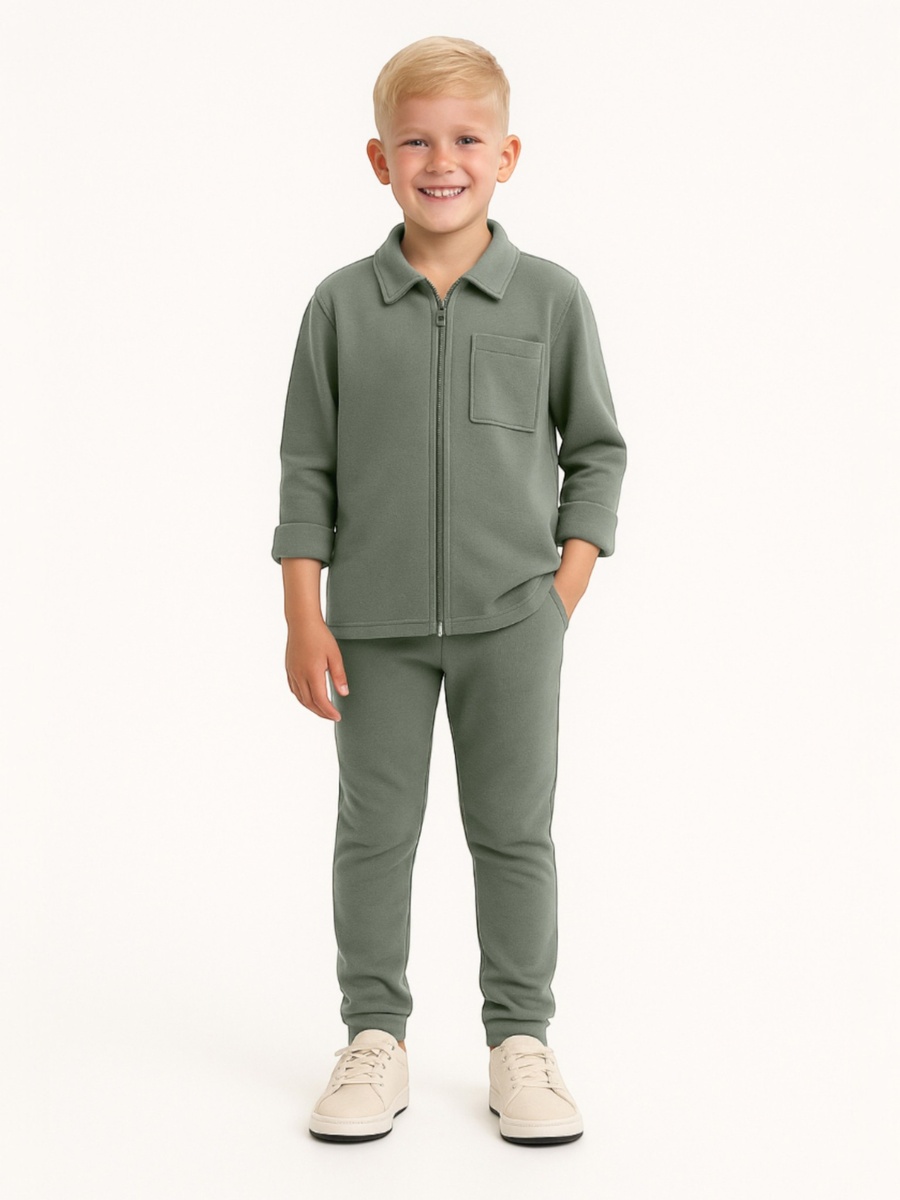 Boys Utility Zip Jacket and Joggers Set