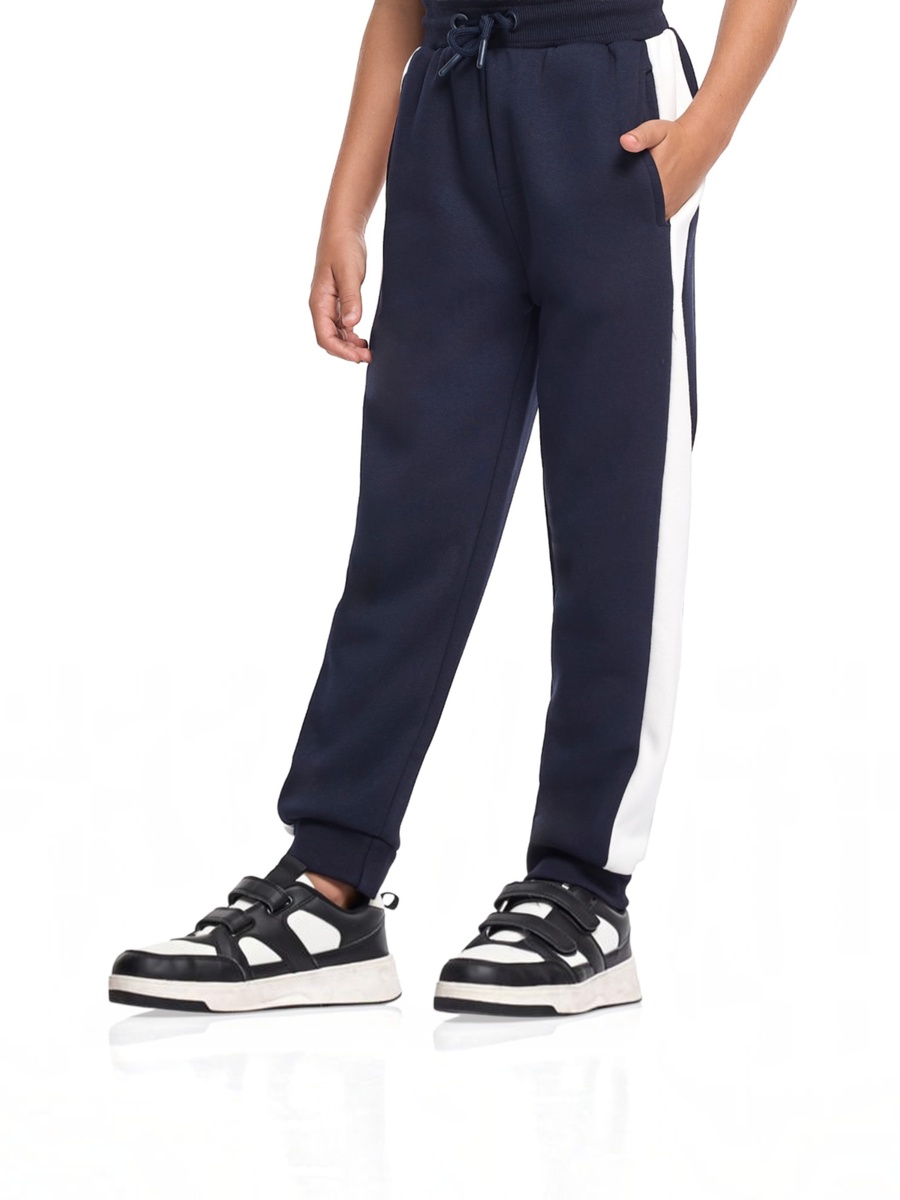 Boys Zip-Neck Color Block Fleece Tracksuit