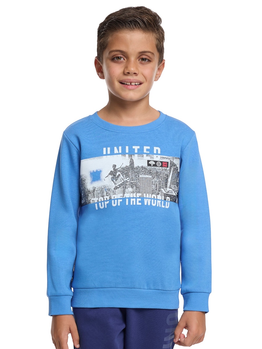 Boys Sporty Fleece Sweatshirt and Joggers Set