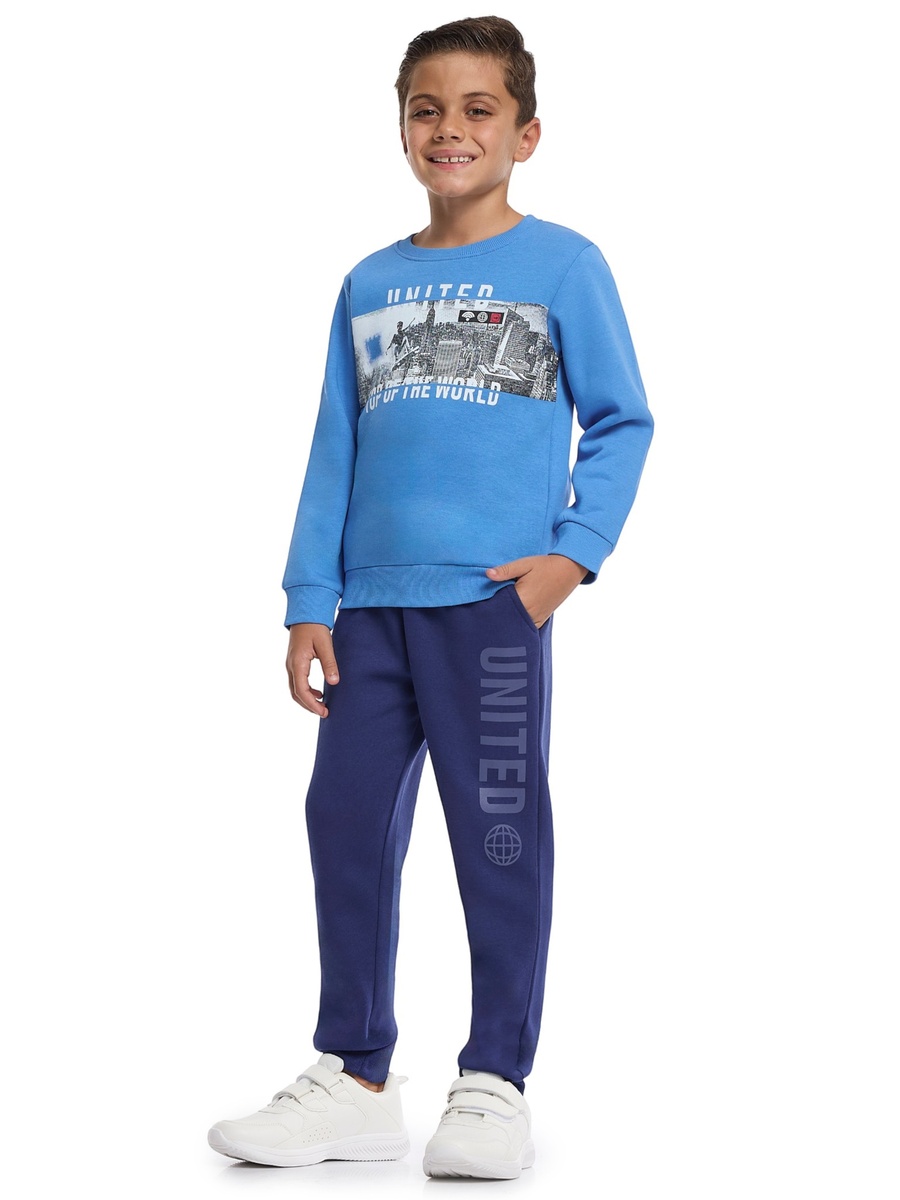 Boys Sporty Fleece Sweatshirt and Joggers Set
