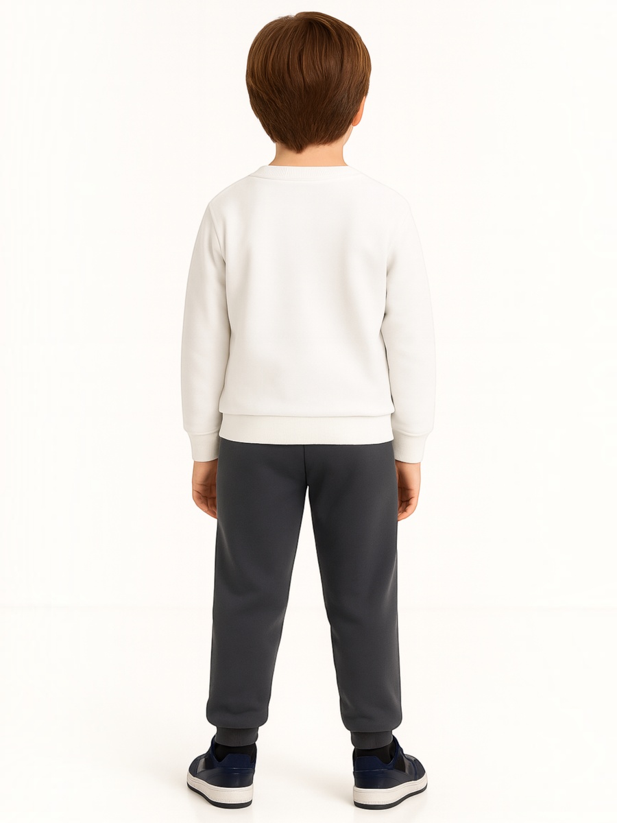 Boys Racing Style Graphic Sweatshirt and Joggers Set
