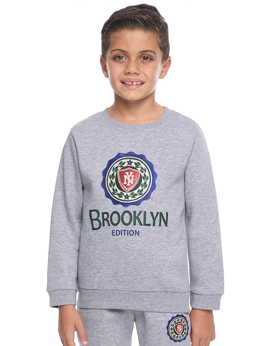 Boys Brooklyn Print Sweatshirt and Joggers Set