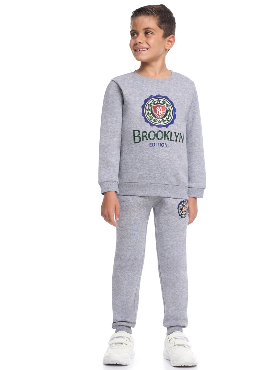 Boys Brooklyn Print Sweatshirt and Joggers Set