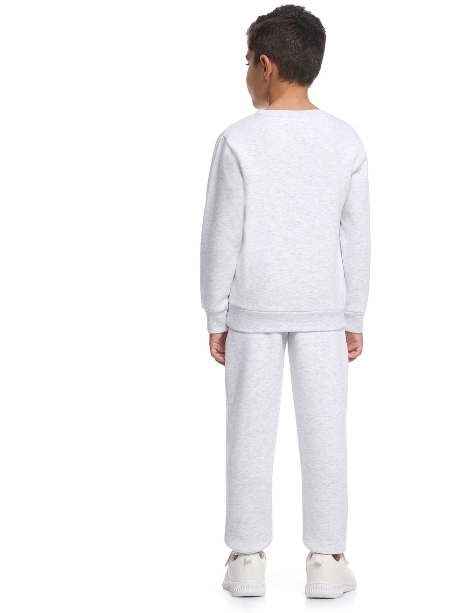 Boys Embossed Print Sweatshirt and Joggers Set