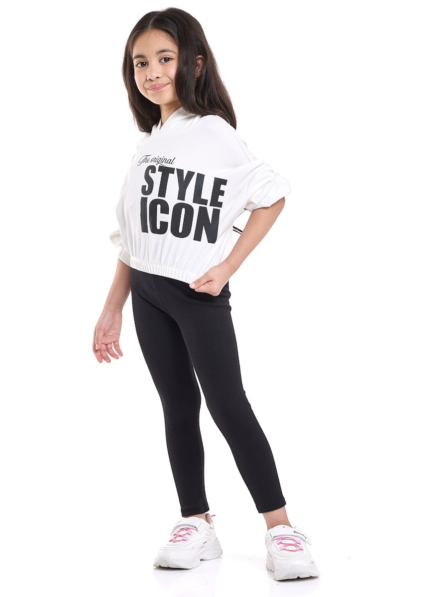 Girls Style Icon Fleece Hoodie and Leggings Set