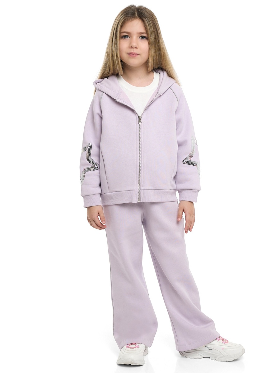 Girls Star Sequin Hooded Jacket and Joggers Set