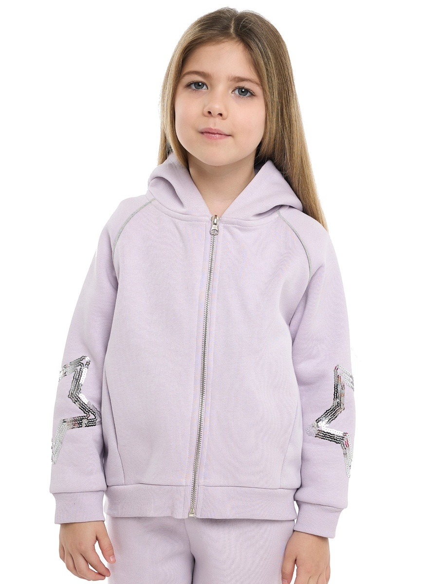 Girls Star Sequin Hooded Jacket and Joggers Set