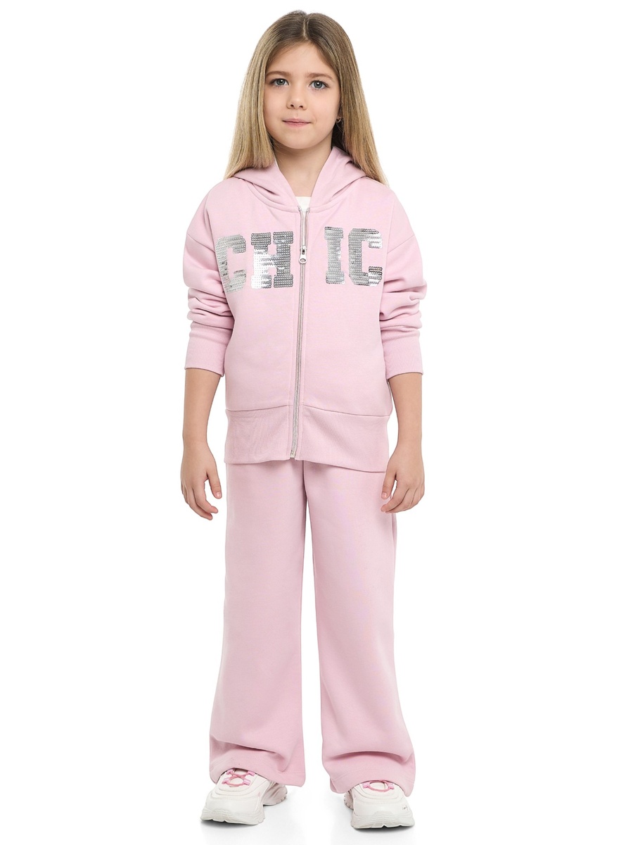 Girls Sequin Zip Up Jacket and Joggers Set
