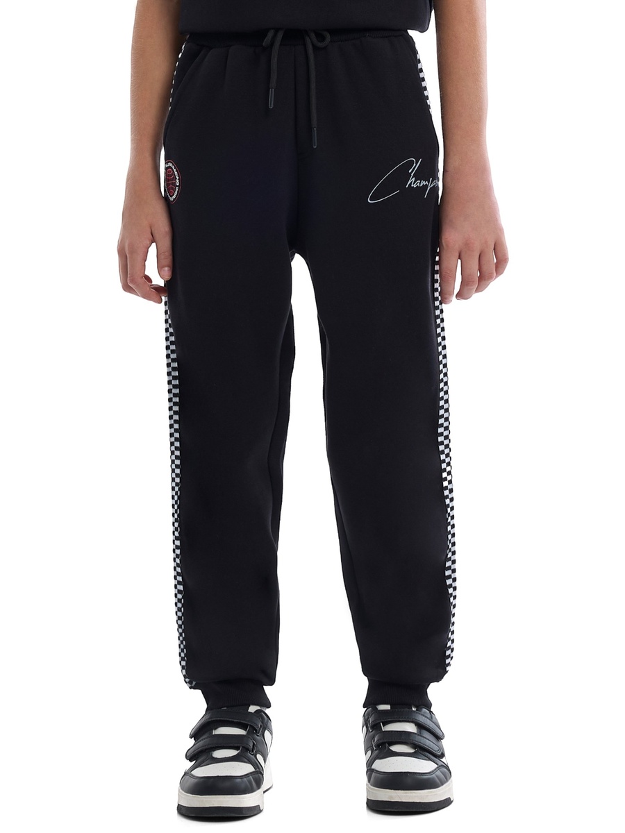 Boys Black Pullover Hoodie and Joggers Set