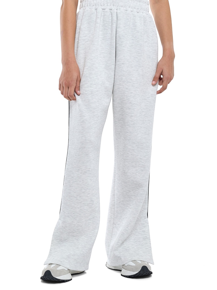Girls Grey Ribbed Sweatshirt and Joggers Lounge Set