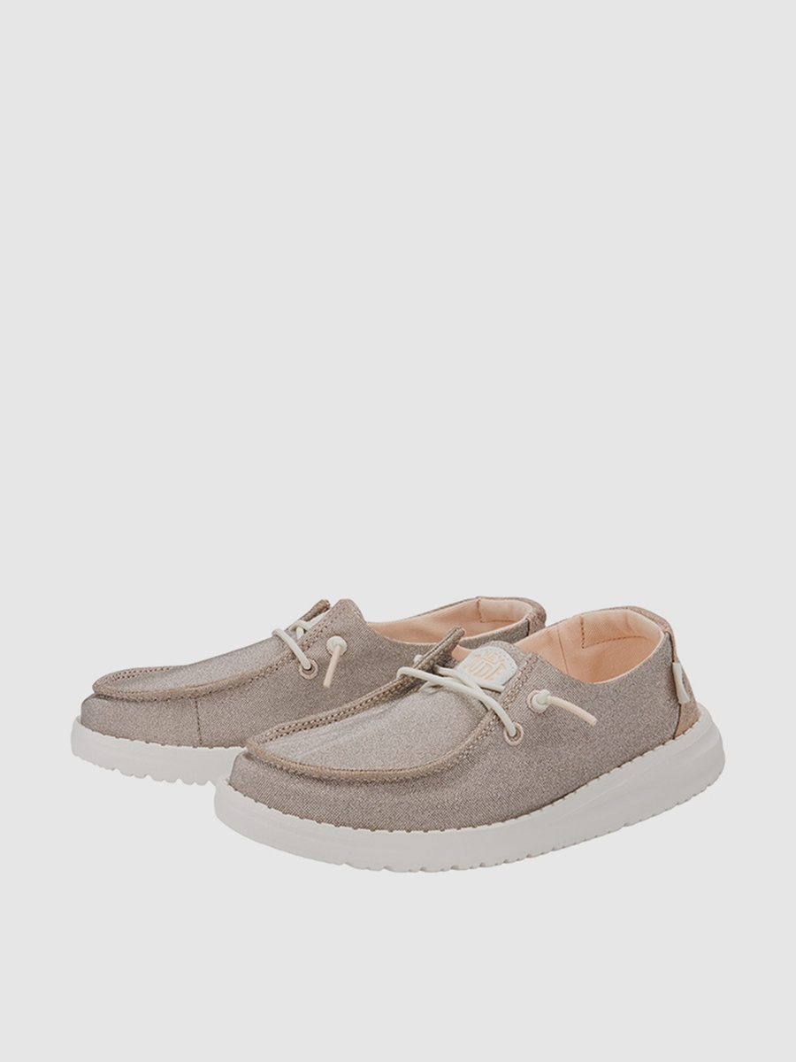 Wendy Metallic Sparkle Slip-On Shoes