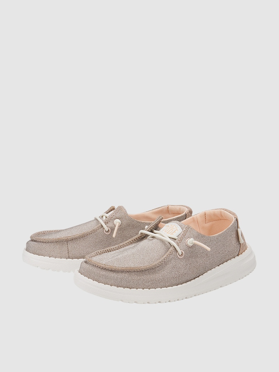 Wendy Metallic Sparkle Slip-On Shoes