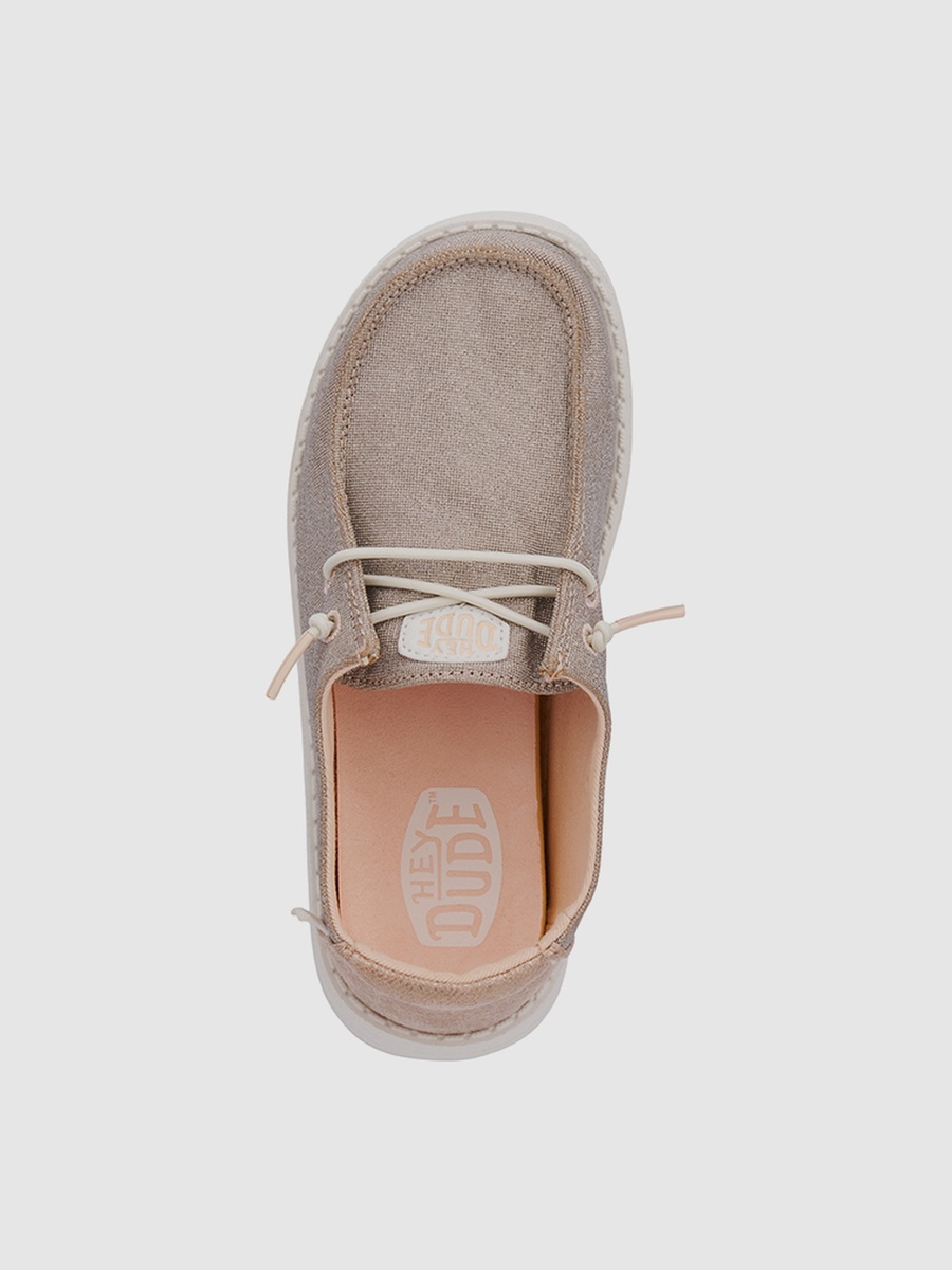 Wendy Metallic Sparkle Slip-On Shoes