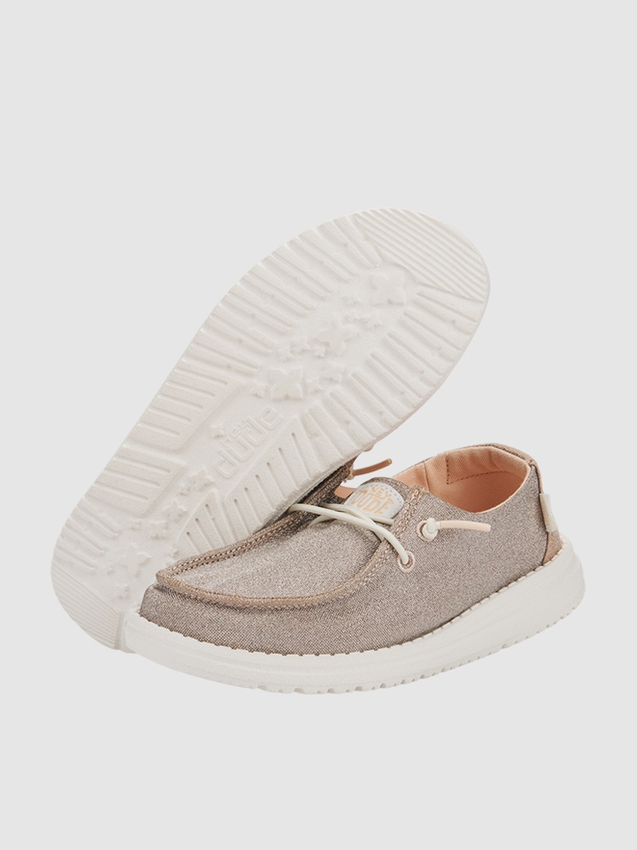 Wendy Metallic Sparkle Slip-On Shoes
