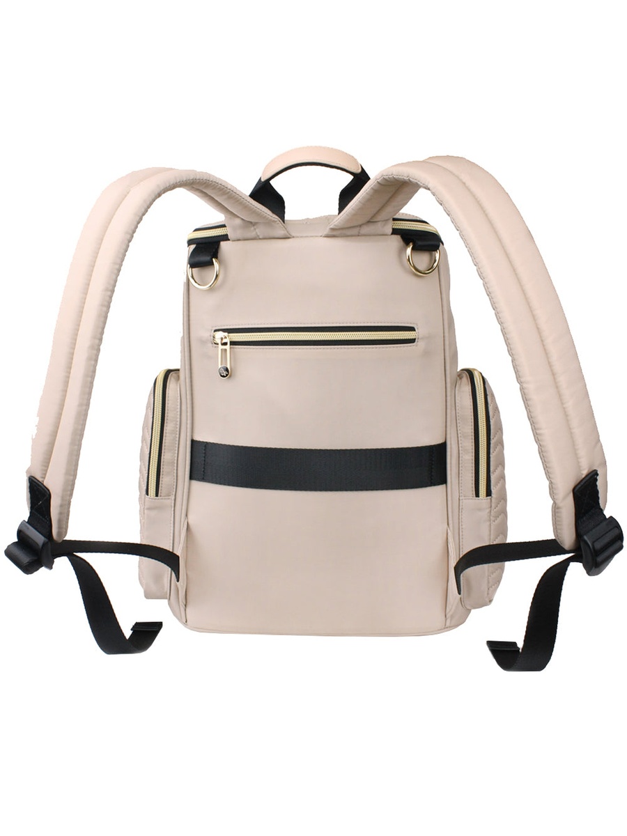 Georgia Diaper Bag with Changing Pad and Stroller Hooks - Ivory