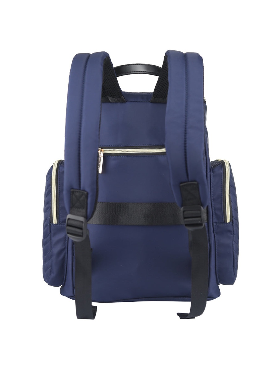 Georgia Diaper Bag with Changing Pad and Stroller Hooks - Navy Blue