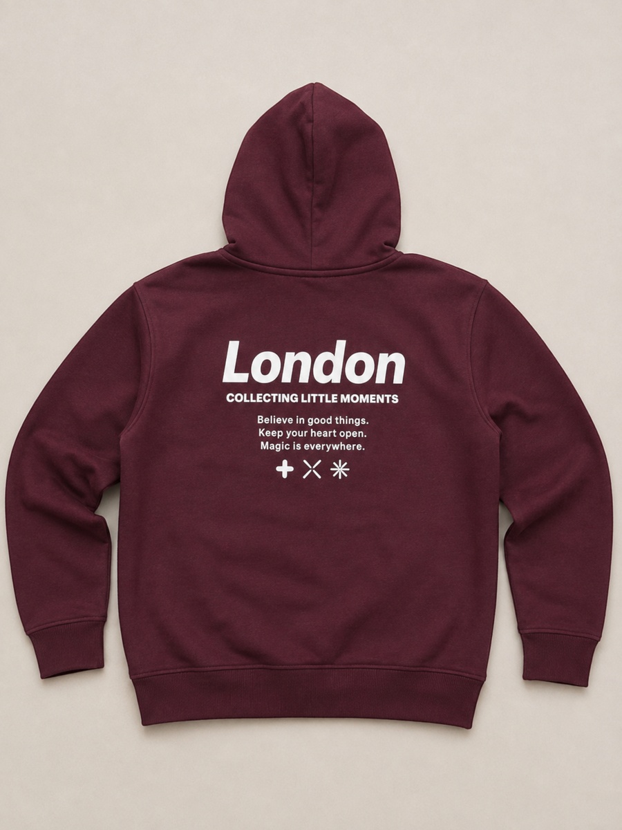 Girls London Front and Back Graphic Hoodie
