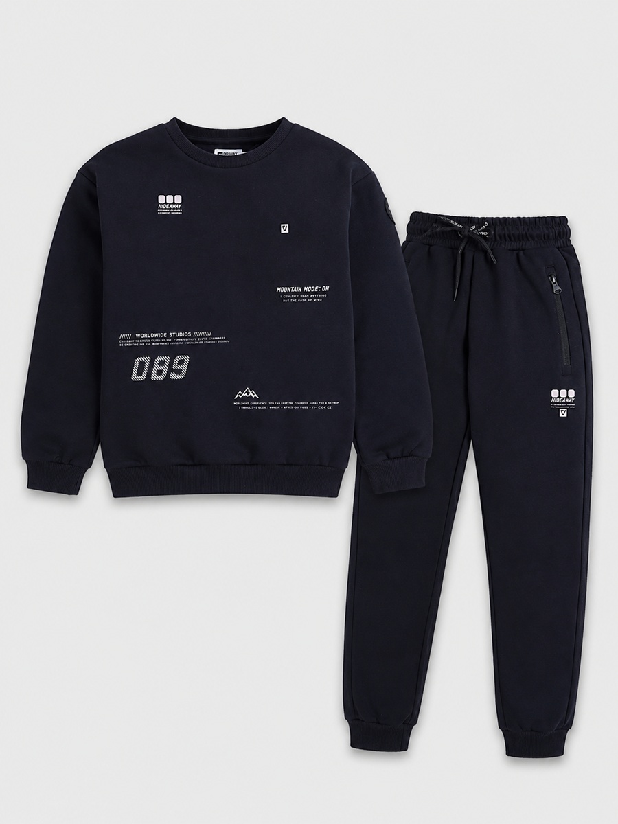 Boys Graphic Sweatshirt and Joggers Set