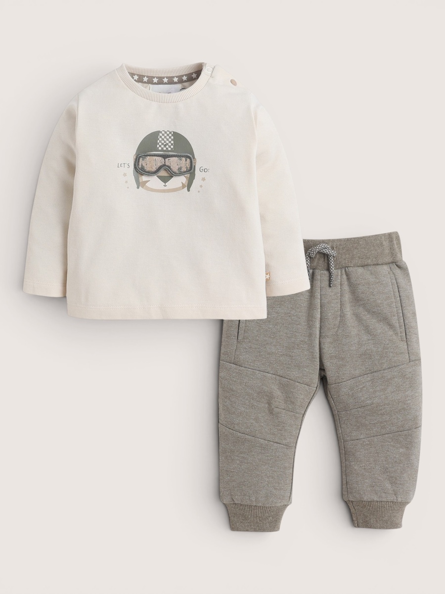 Boys Graphic Sweatshirt and Joggers Set