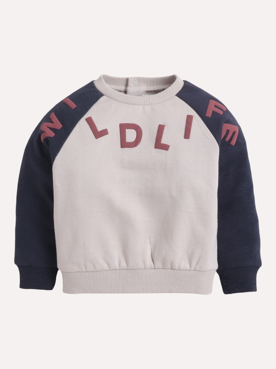 Boys Graphic Sweatshirt and Striped Joggers Set