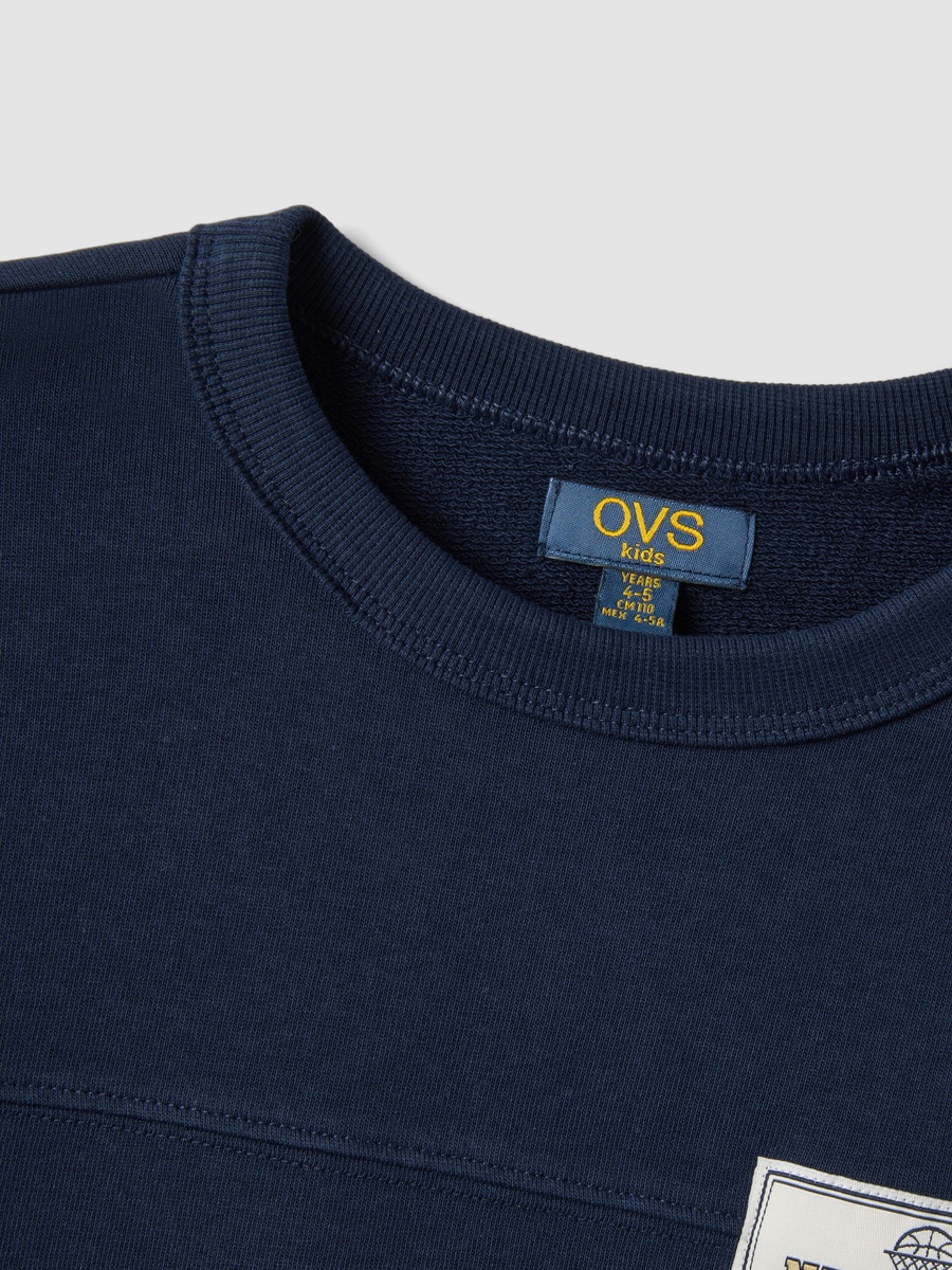 Boys Blue Organic Cotton Sweatshirt